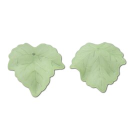 Leaf Acrylic Pale Green Matte 24mm   x35
