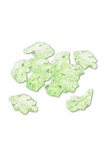 Leaf Acrylic Light Green  24x15mm    x50