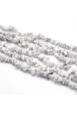 Howlite Chips White 30” Strand