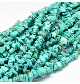 Magnesite Chips Blue 30” Strand