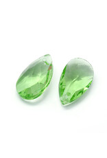 Drop Light Green  22x13x7mm  x10