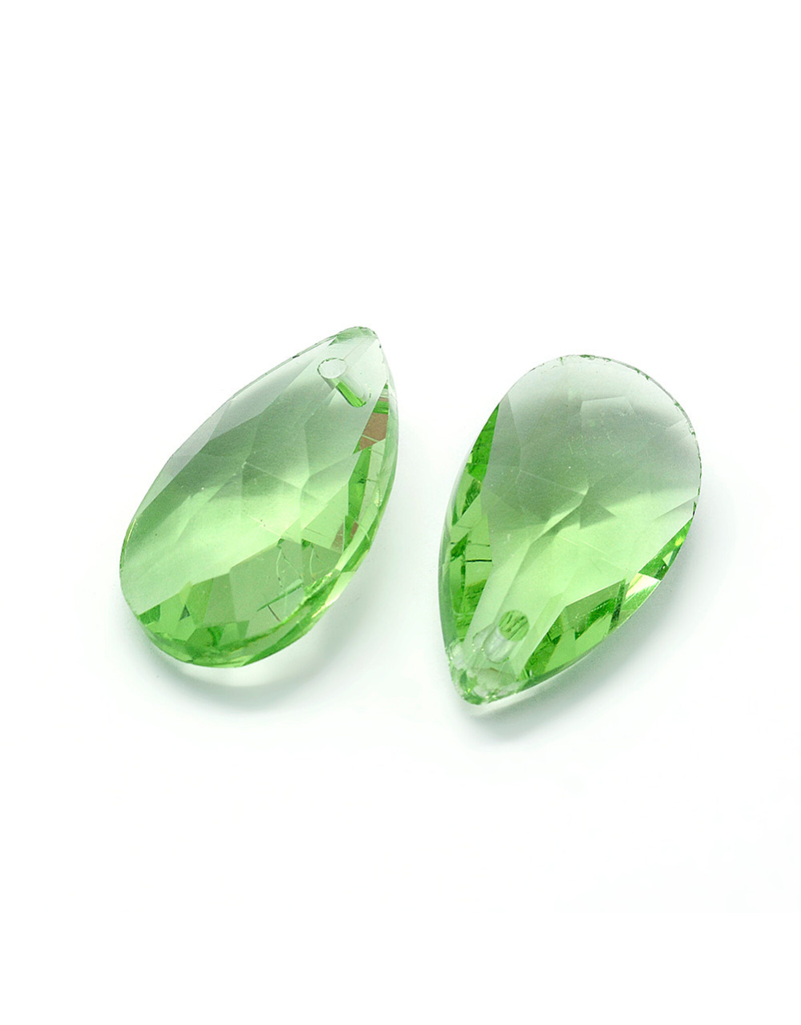 Drop Light Green  22x13x7mm  x10