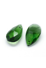 Drop Emerald Green  22x13x7mm  x10