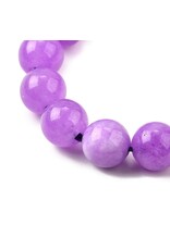 Malaysia Jade Dyed 8mm  Lilac Purple  7” Strand Approx x23
