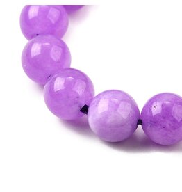 Malaysia Jade Dyed 8mm  Lilac Purple  7” Strand Approx x23