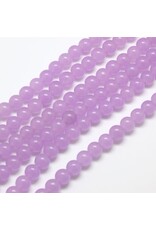 Malaysia Jade Dyed 6mm  Lilac Purple  15” Strand Approx   x60