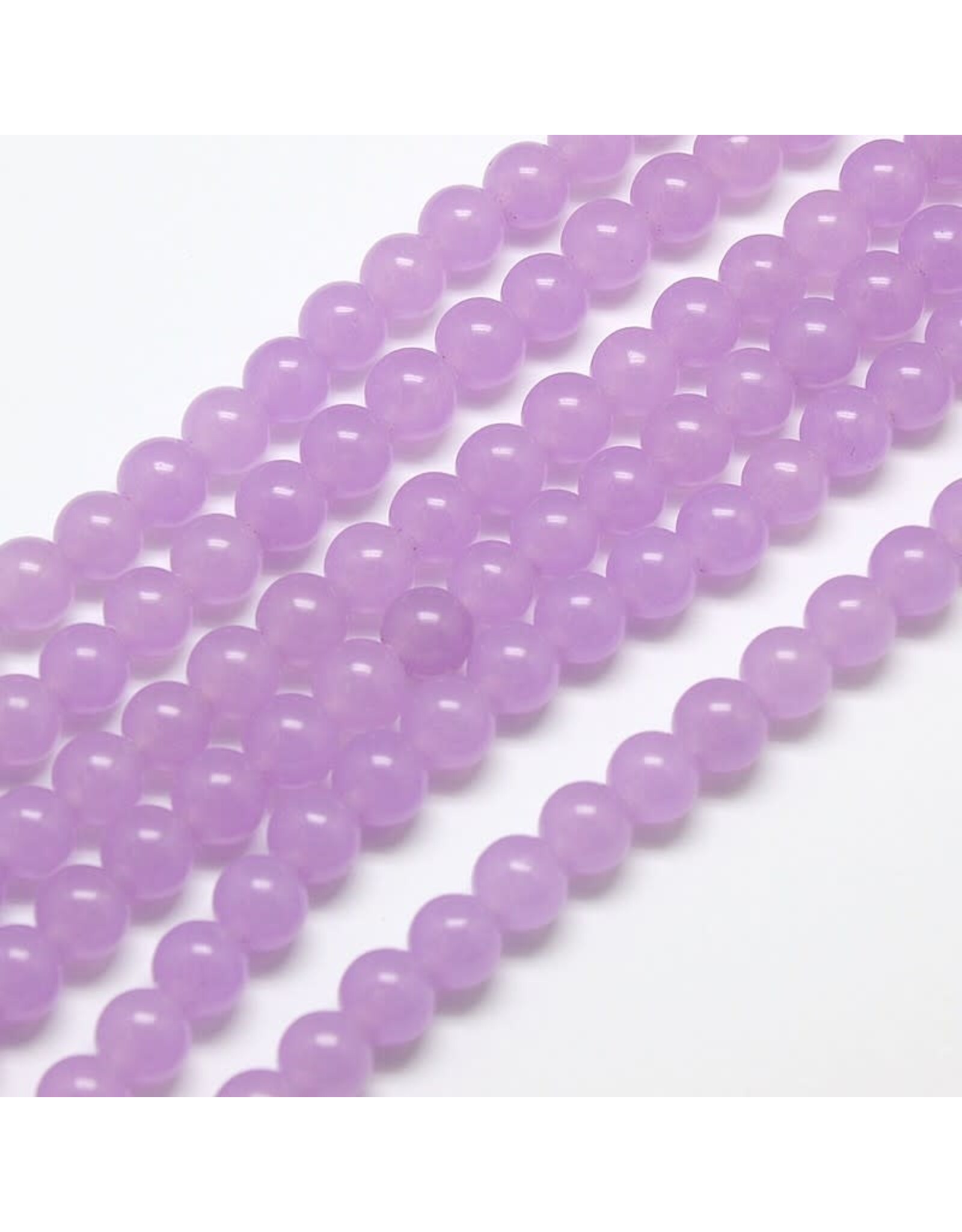 Malaysia Jade Dyed 6mm  Lilac Purple  15” Strand Approx   x60
