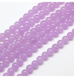 Malaysia Jade Dyed 6mm  Lilac Purple  15” Strand Approx   x60