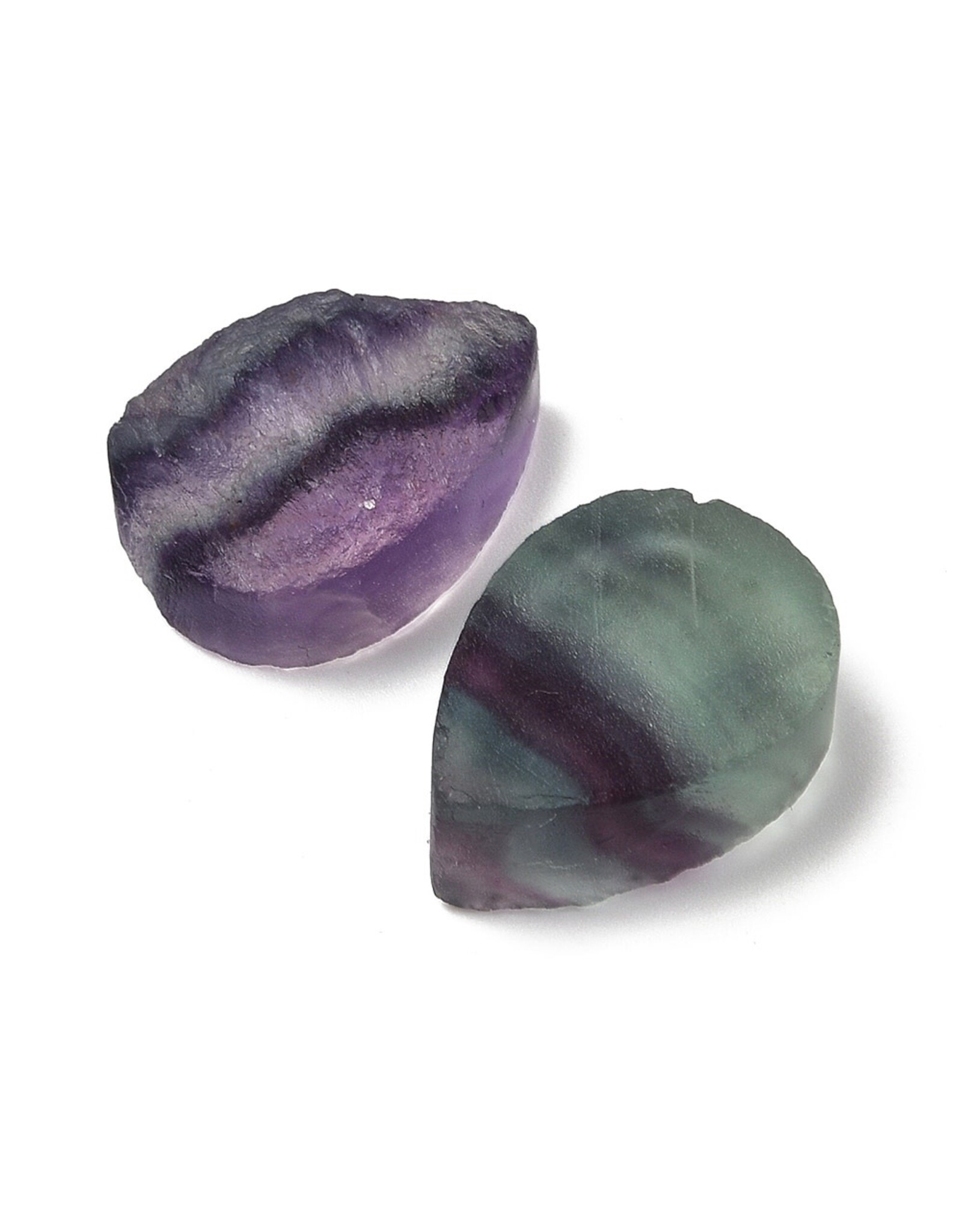 25x18x9mm Fluorite Drop Rough Finish  x1