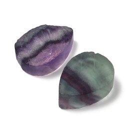 25x18x9mm Fluorite Drop Rough Finish  x1