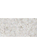 Toho 161  8  Round 40g  Clear AB