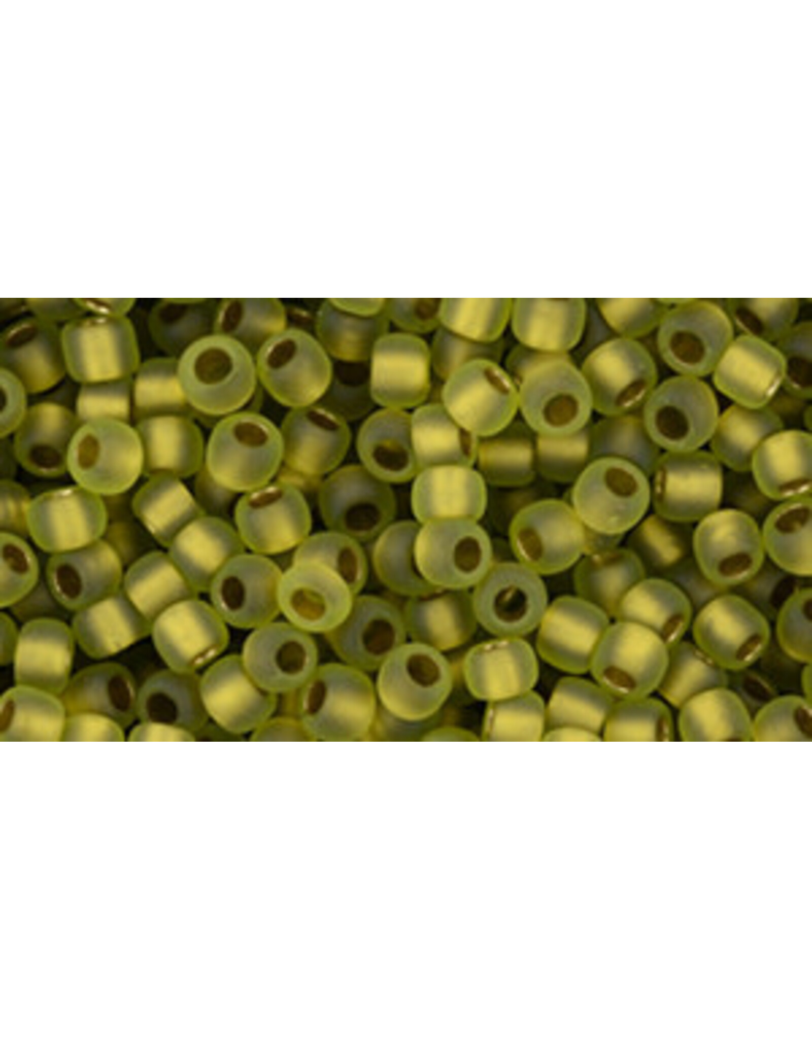 Toho 996f  8  Round 40g  Peridot  g/l AB  Matte