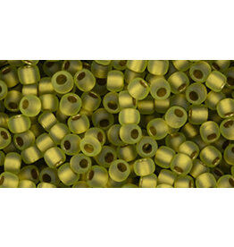 Toho 996f  8  Round 40g  Peridot  g/l AB  Matte