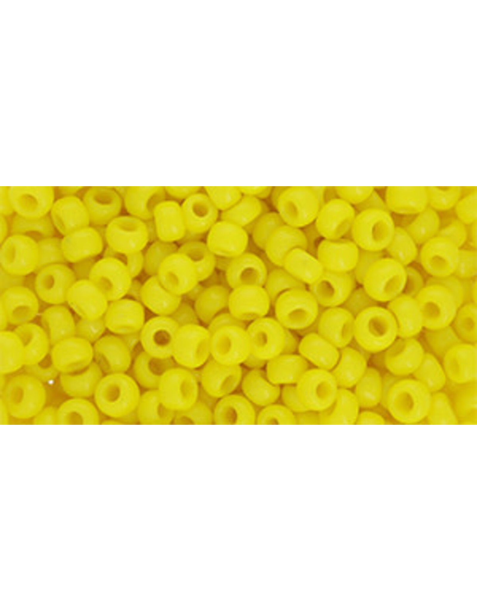 Toho 42 8  Round   40g  Opaque  Lemon Yellow