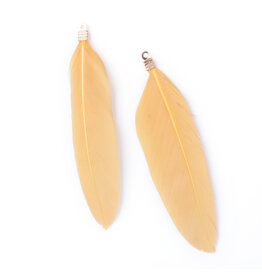 Feather Beige  72x15mm  x5pair