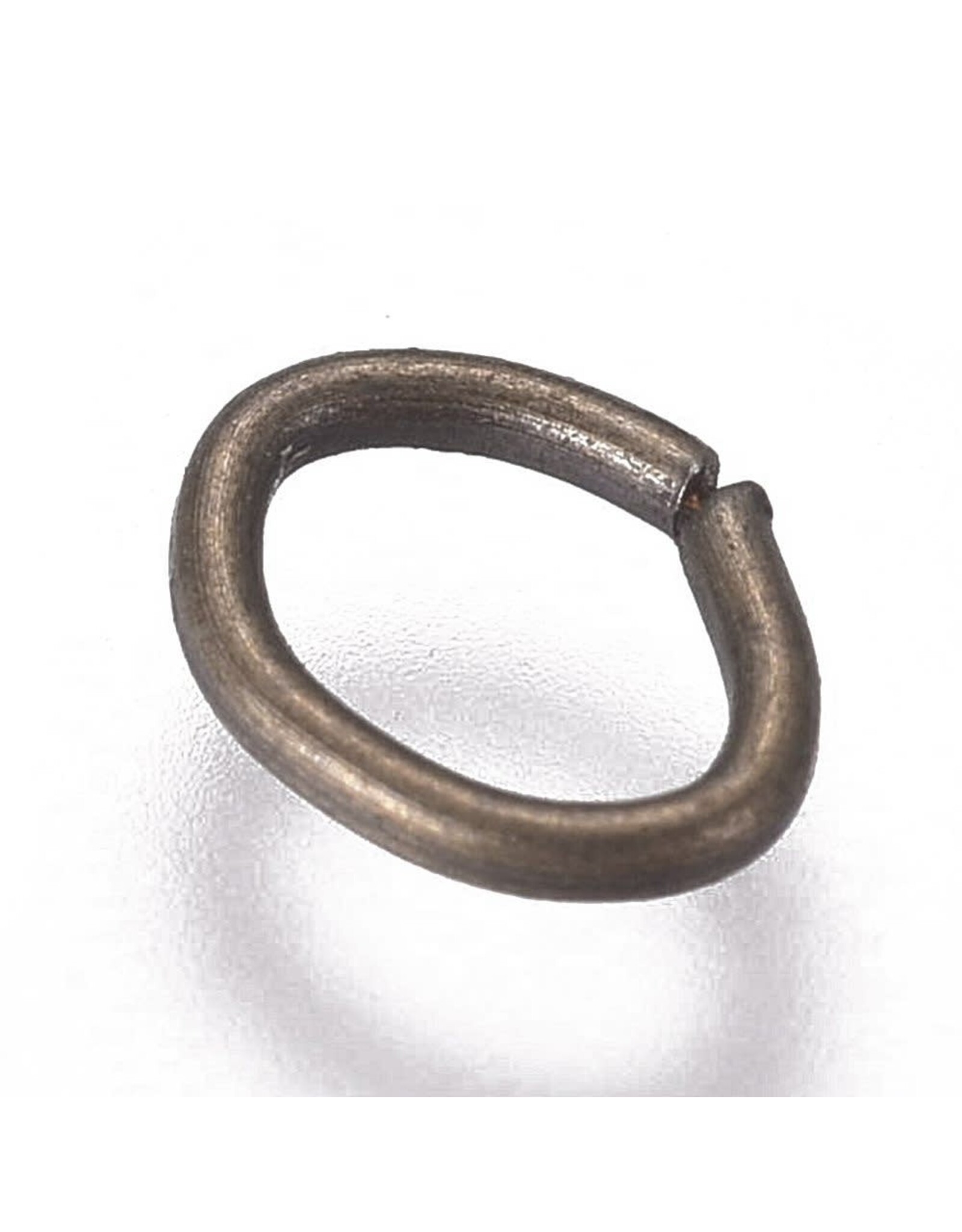Jump Ring 5x4mm Oval Antique Brass    x100