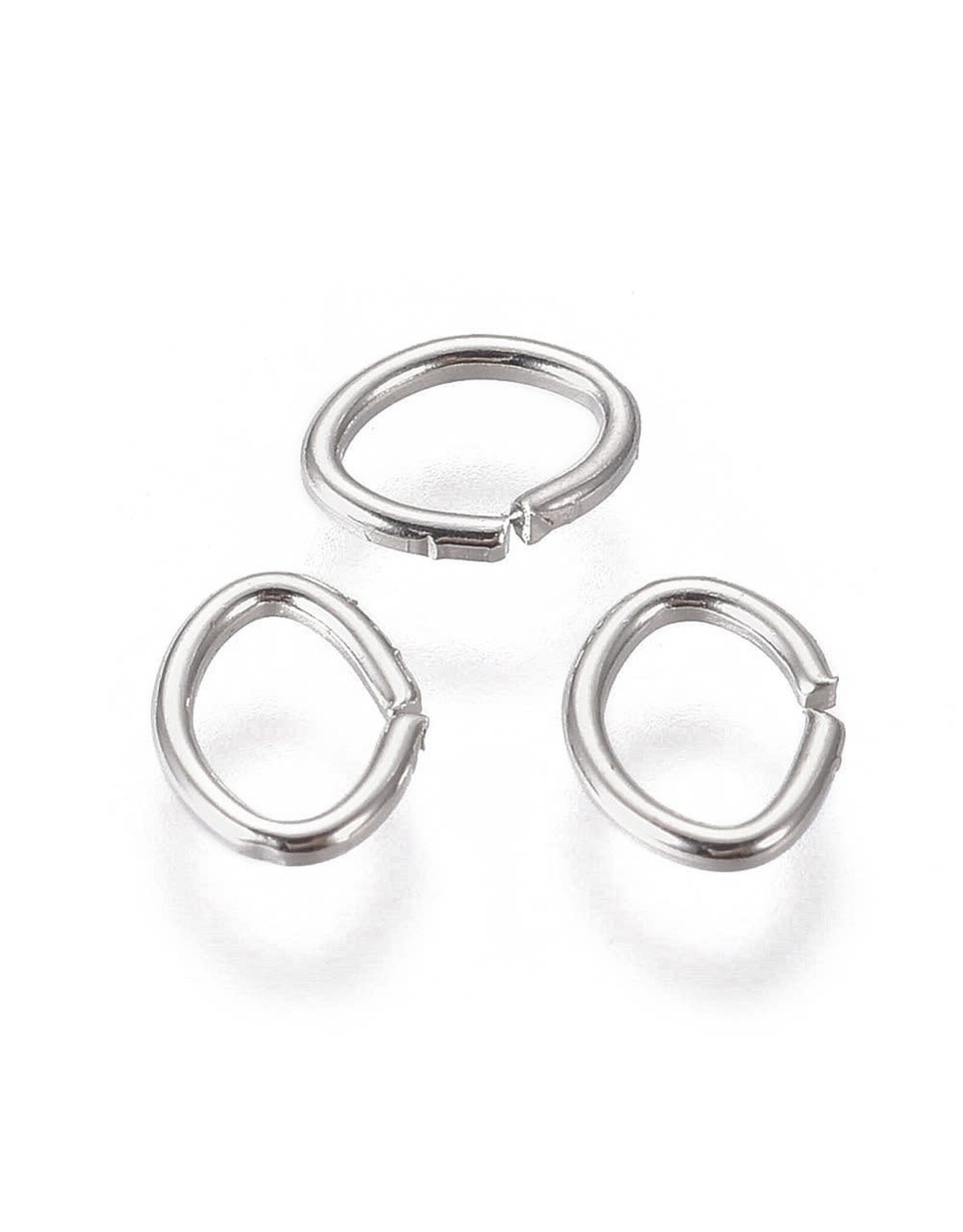 Jump Ring 5x4mm Oval  Silver approx 20g  x100 NF