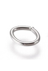 Jump Ring 5x4mm Oval  Silver approx 20g  x100 NF