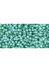 Toho 954f 11  Round 6g  Aqua Light Yellow c/l Matte