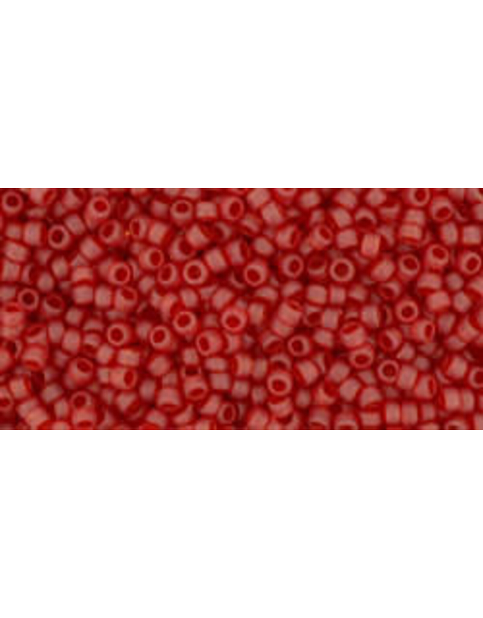 Toho 5cfB 15  Round  20g   Transparent Ruby Red Matte