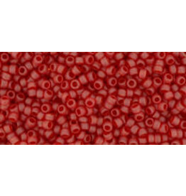 Toho 5cfB 15  Round  20g   Transparent Ruby Red Matte