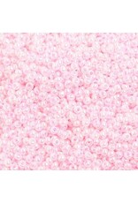 Czech 1435 10  Seed 10g Light Pink  Pearl Dyed