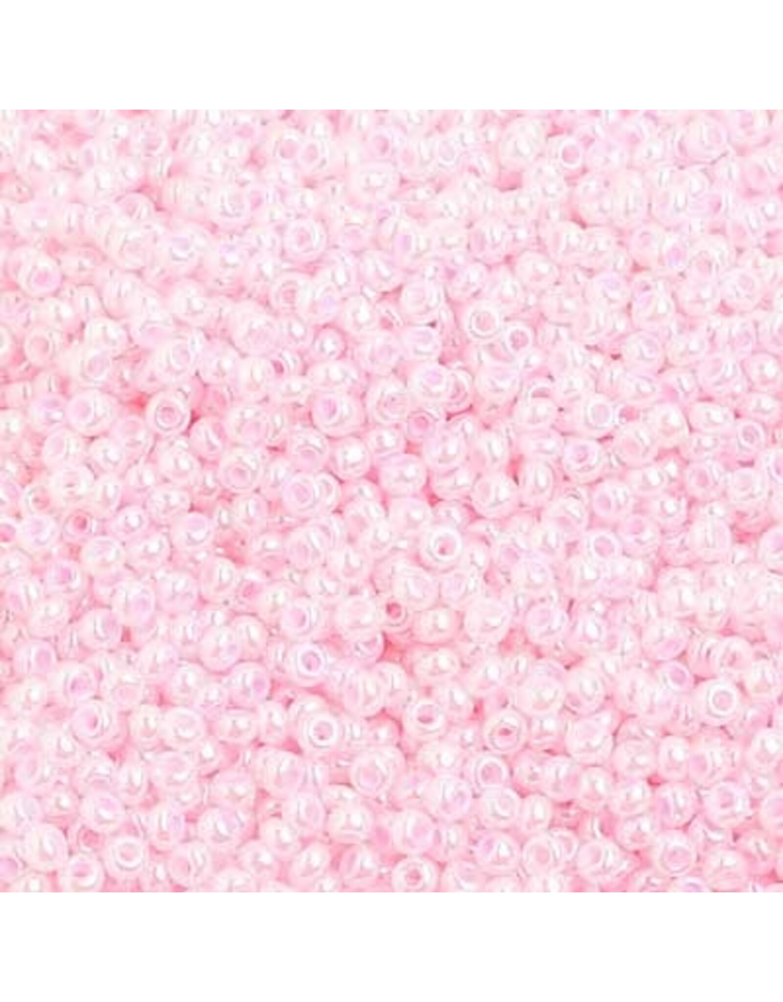 Czech 1435 10  Seed 10g Light Pink  Pearl Dyed