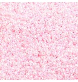 Czech 1435 10  Seed 10g Light Pink  Pearl Dyed