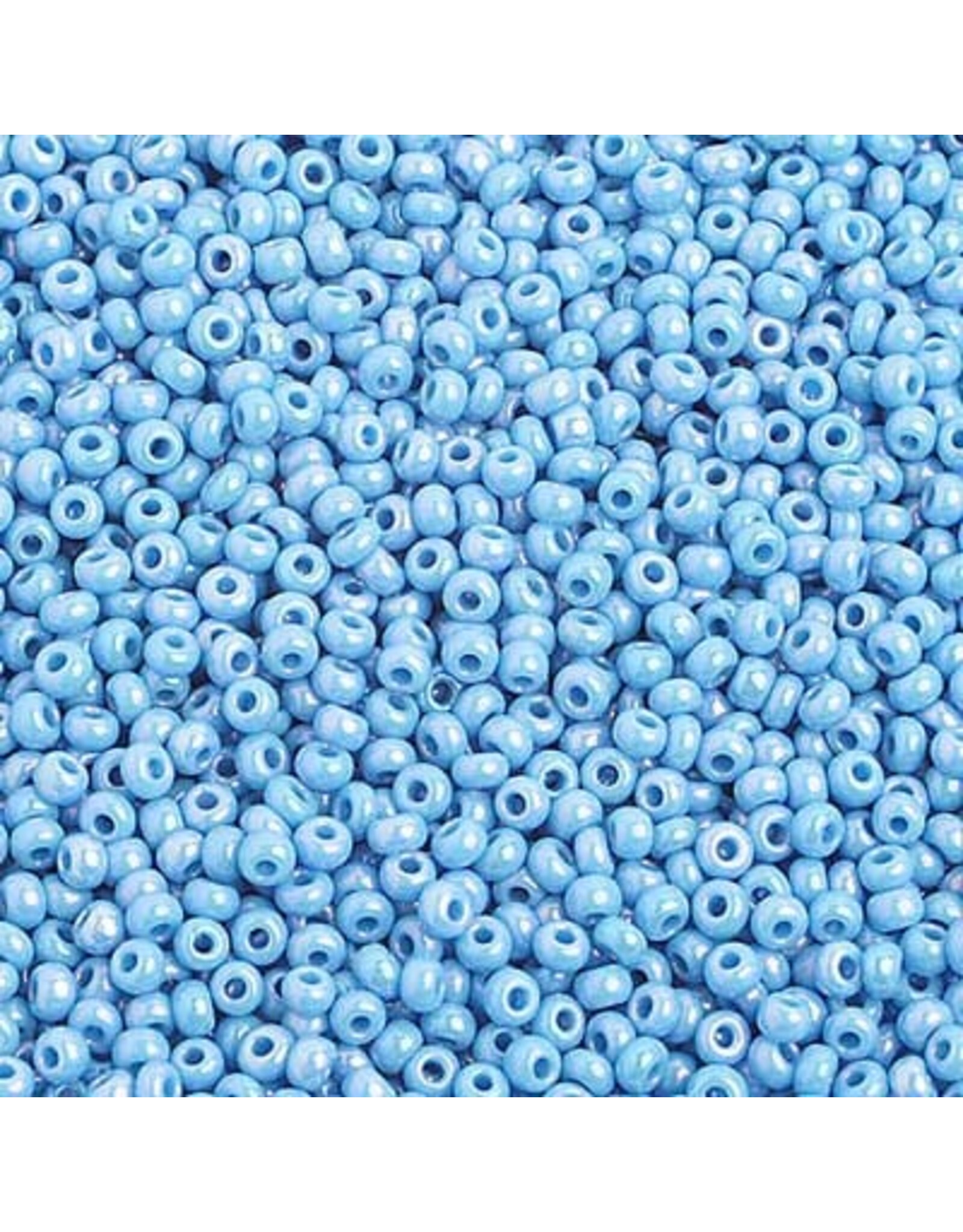 Czech 2313B 10  Seed 125g  Opaque Light Blue AB
