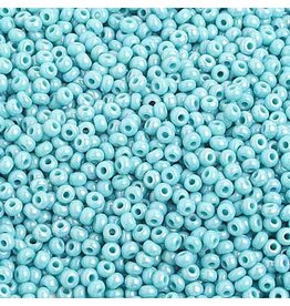 Czech 2314 10  Seed 20g  Opaque Turquoise  Blue AB