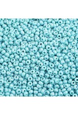 Czech 2314 10  Seed 125g  Opaque Turquoise  Blue AB