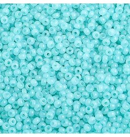 Czech 40006 10  Seed 125g Light Turquoise Blue  Alabaster