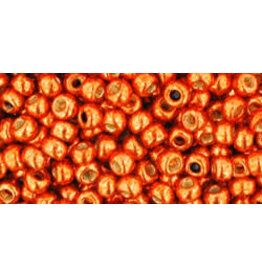 Toho pf562  8  Round   40g  Orange Metallic Perma Finish