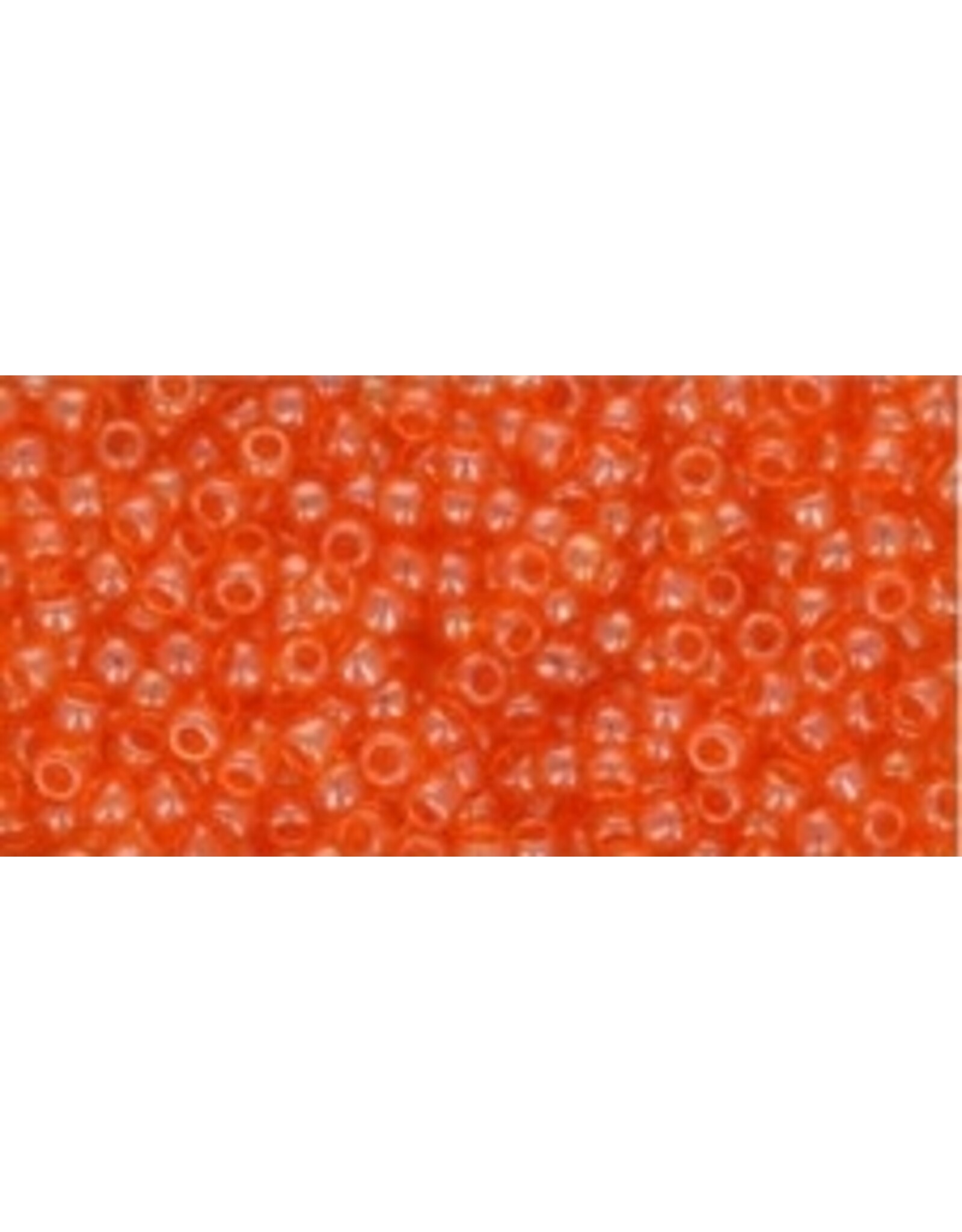 Toho 111b  8  Round 40g Transparent   Orange Lustre
