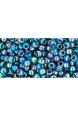 Toho 167bd 8  Round   40g  Transparent Teal Green AB