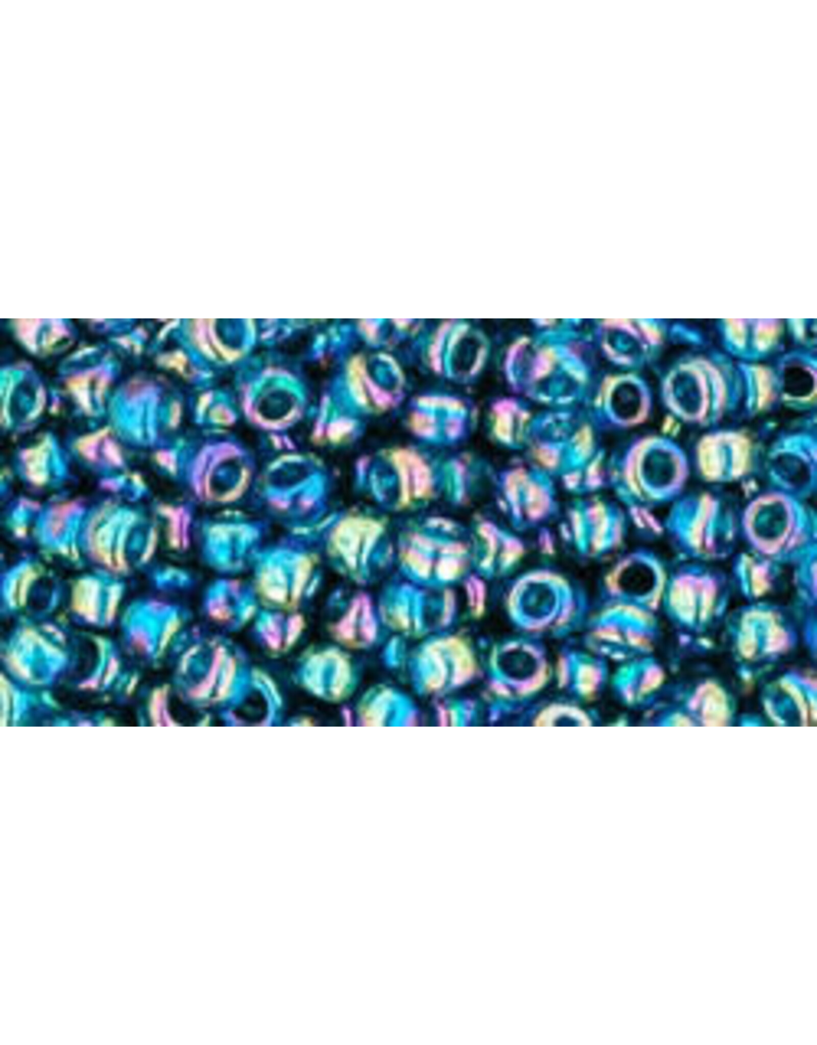 Toho 167bd 8  Round   40g  Transparent Teal Green AB