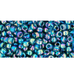Toho 167bd 8  Round   40g  Transparent Teal Green AB