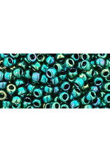 Toho 506 8  Round   40g  Opaque Green Junebug Metallic