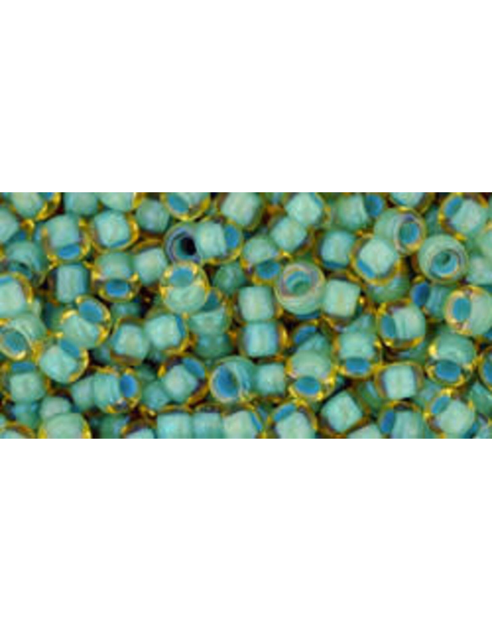 Toho 952 8  Round   40g Topaz  Brown Sea Foam Green c/l