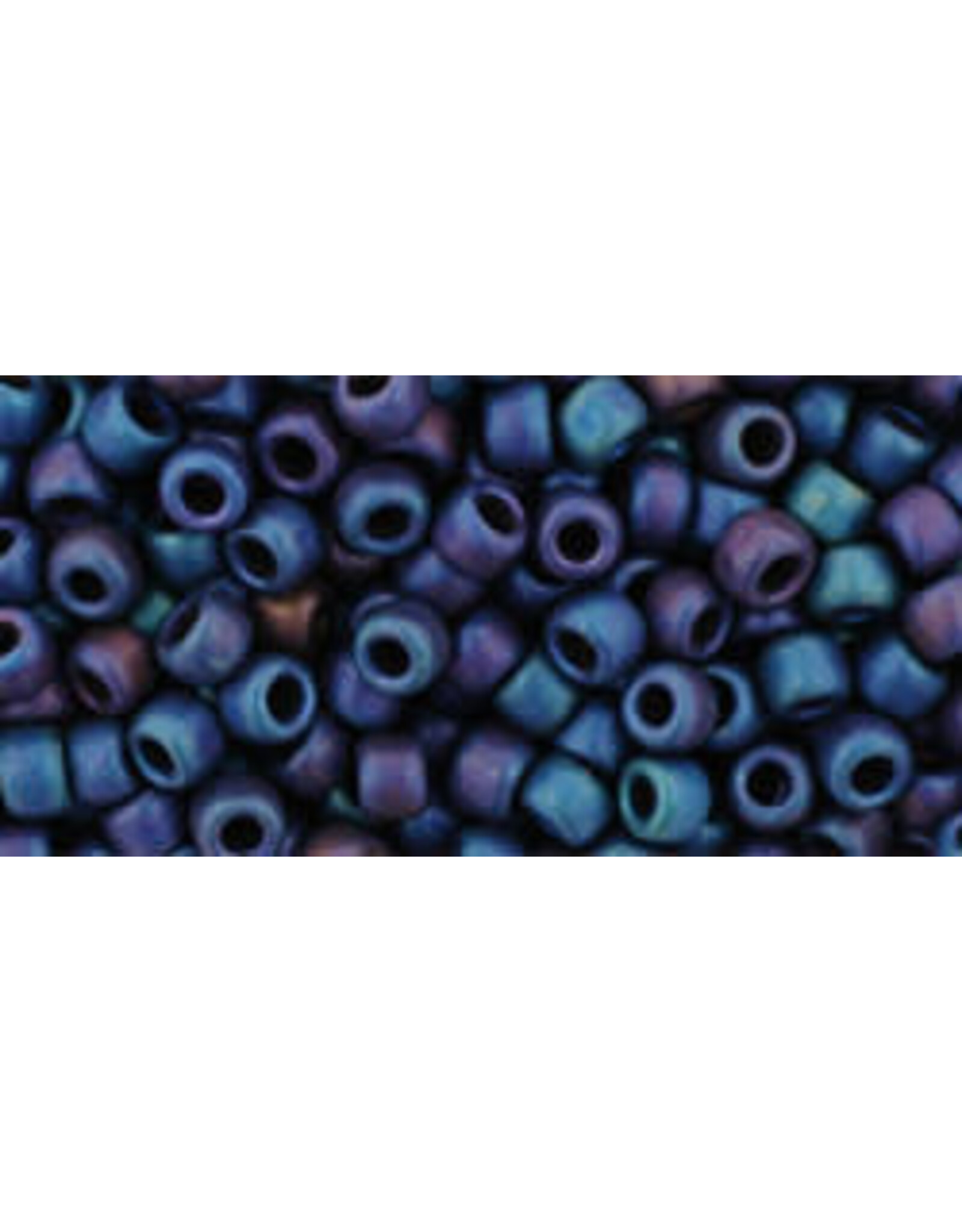 Toho 82f 8  Round   40g  Opaque Navy Blue AB Matte