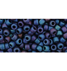 Toho 82f 8  Round   40g  Opaque Navy Blue AB Matte