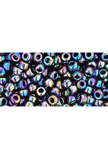 Toho 86 8  Round   40g  Opaque Blue AB Metallic