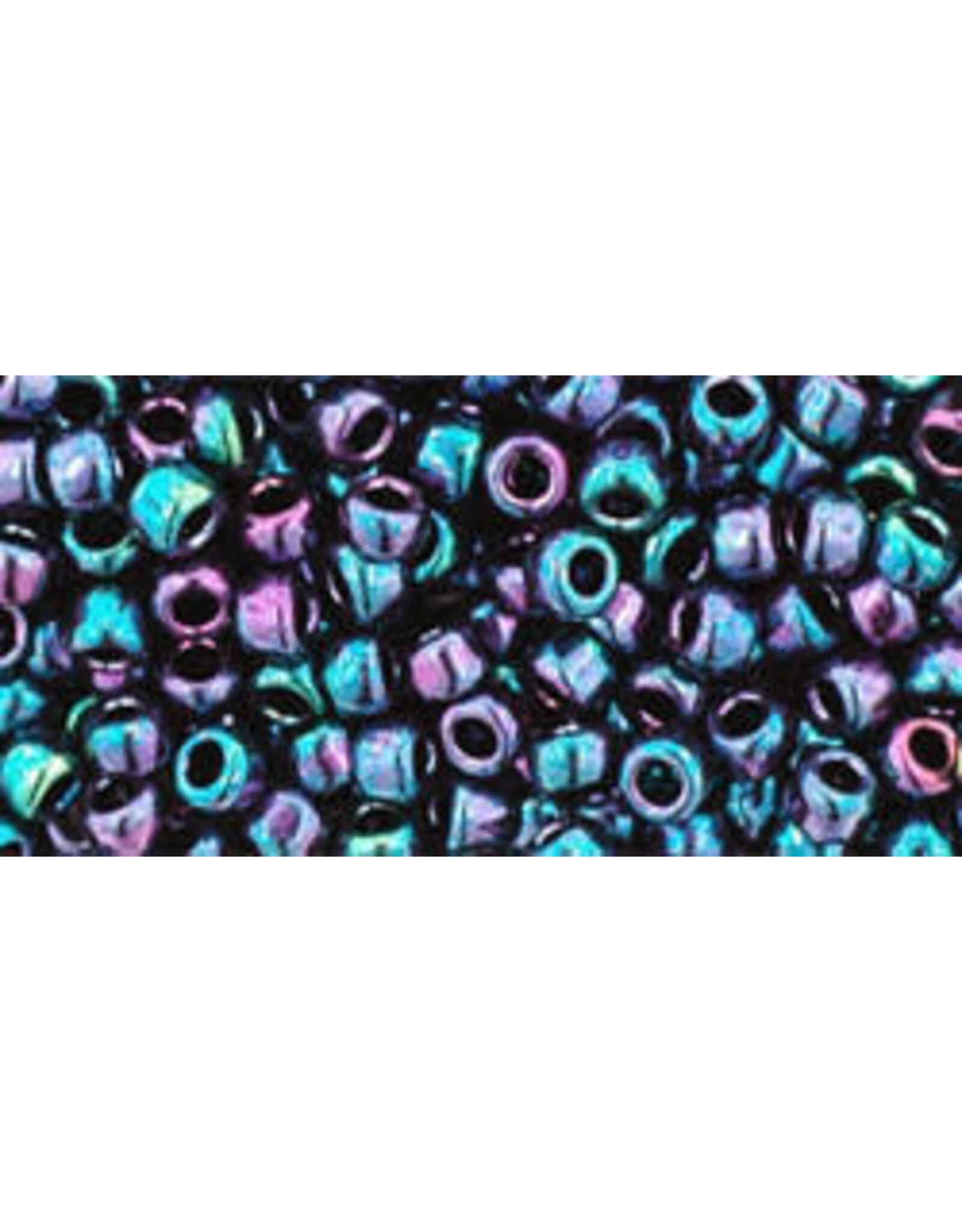 Toho 505  8  Round   40g   Opaque  Blue Purple  AB Metallic