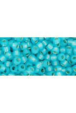 Toho 2117  8  Round   40g   Aqua Blue Milky s/l