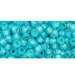 Toho 2117  8  Round   40g   Aqua Blue Milky s/l