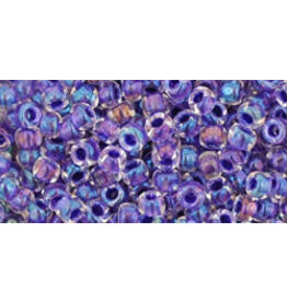 Toho 181 8  Round  40g  Clear AB Tanzanite Purple c/l