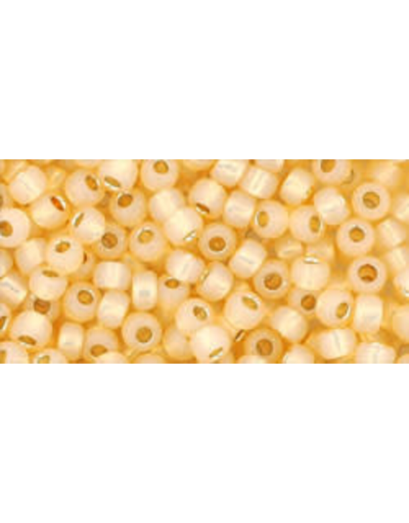 Toho pf2110  8  Round  40g  Milky Topaz Gold s/l  Perma Finish