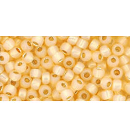 Toho pf2110  8  Round  40g  Milky Topaz Gold s/l  Perma Finish