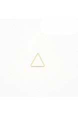 Metal Ring Triangle Brass x1