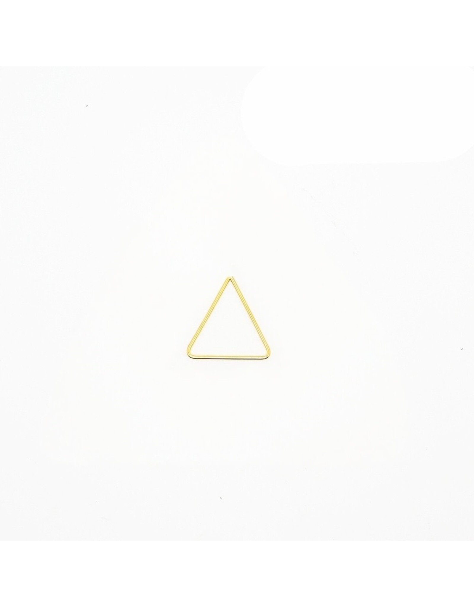 Metal Ring Triangle Brass x1